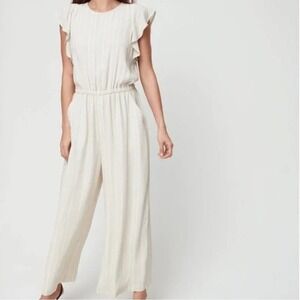 Aritzia Wilfred Fleurette Jumpsuit Ruffled Wide-Leg Jumpsuit